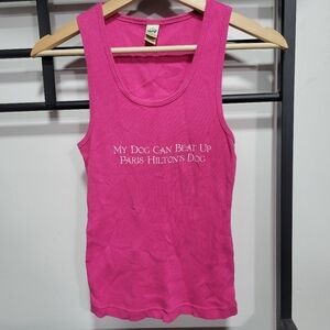 *3 FOR $30* Pink Graphic Tank Top - Size Medium